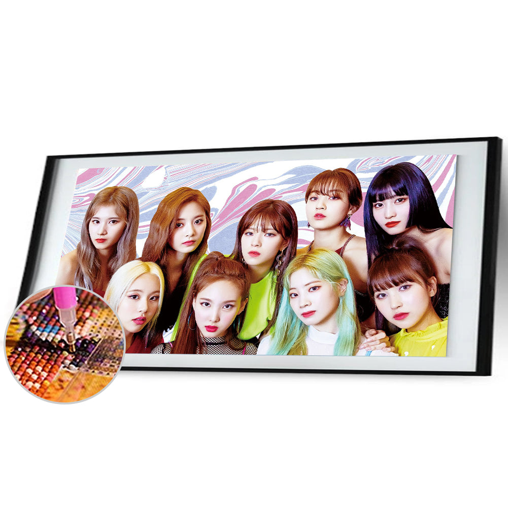 Twice Group - Full Round Drill Diamond Painting 80*40CM