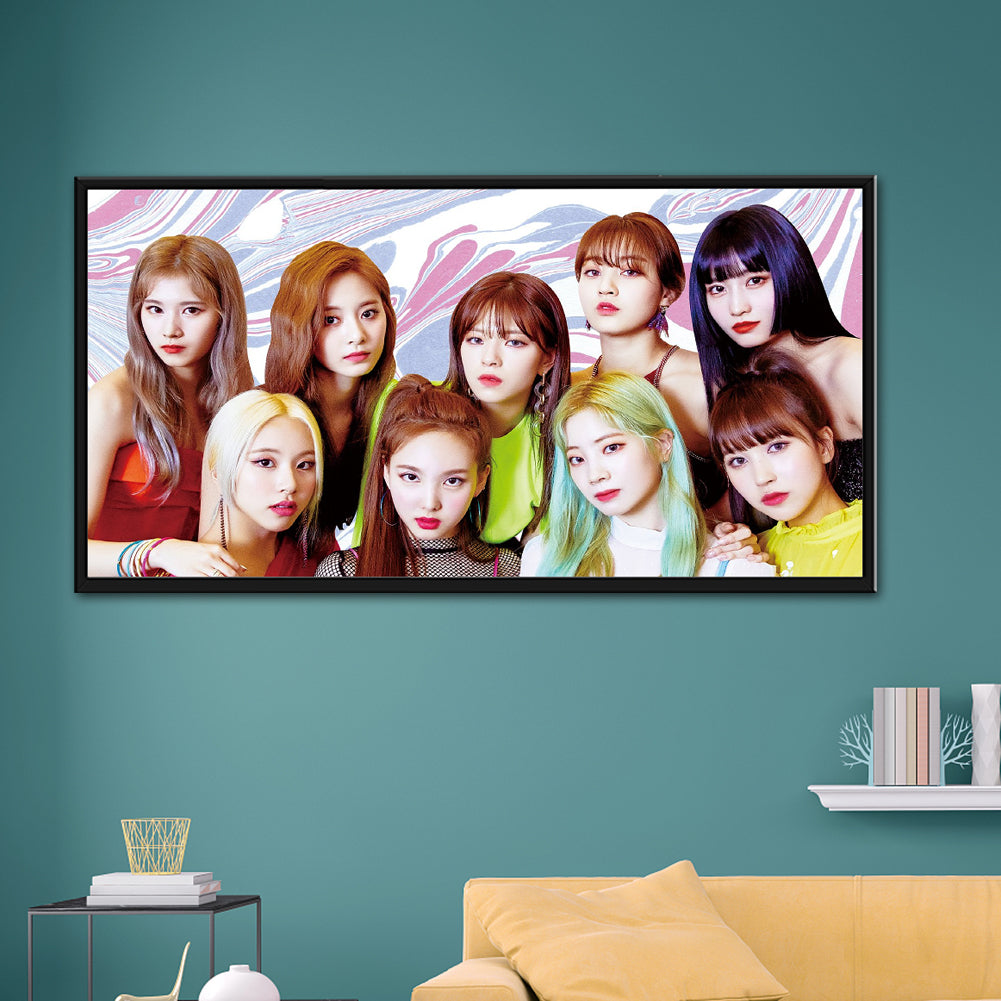 Twice Group - Full Round Drill Diamond Painting 80*40CM