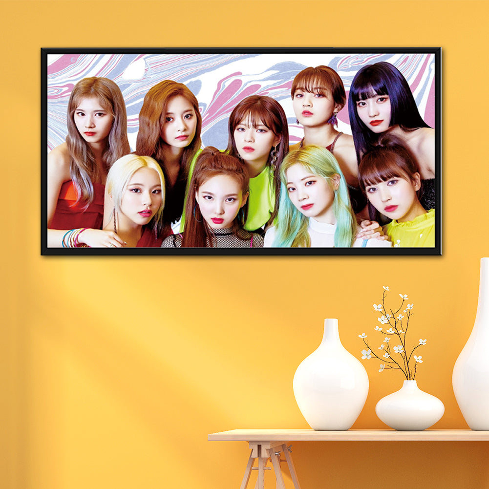 Twice Group - Full Round Drill Diamond Painting 80*40CM