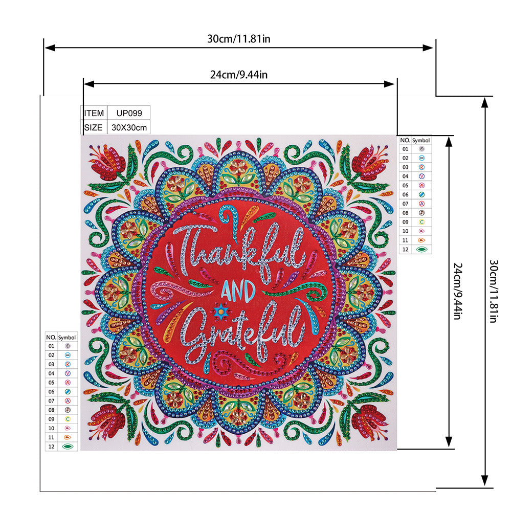 Datura - Special Shaped Drill Diamond Painting 30*30CM