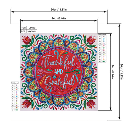 Datura - Special Shaped Drill Diamond Painting 30*30CM