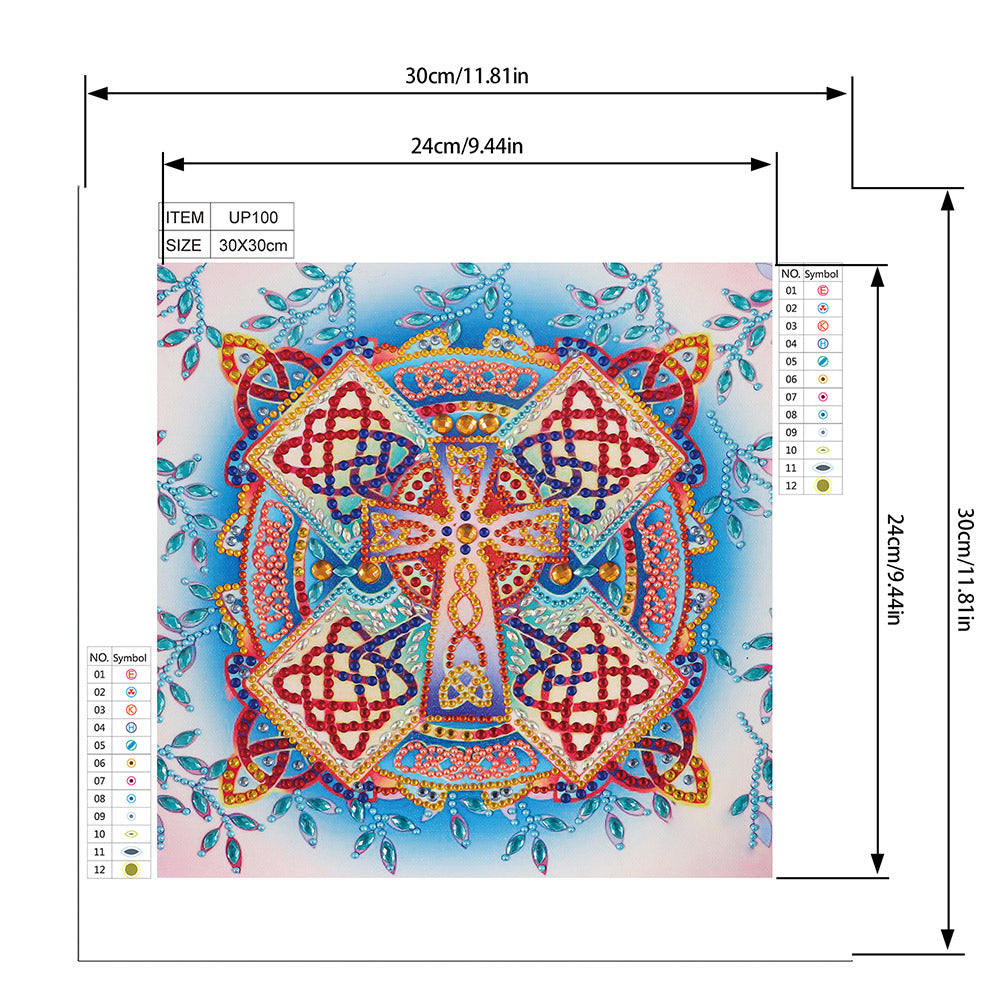 Datura - Special Shaped Drill Diamond Painting 30*30CM