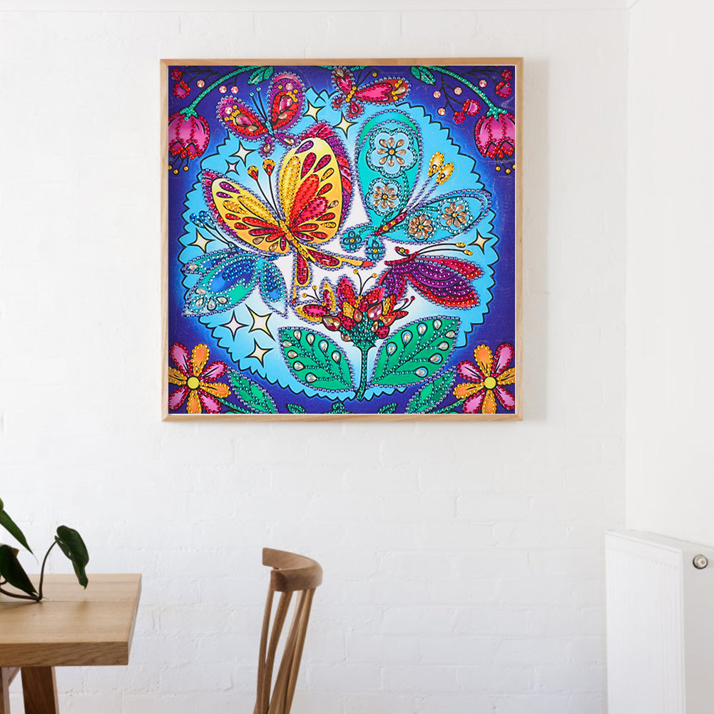 Butterfly - Special Shaped Drill Diamond Painting 30*30CM