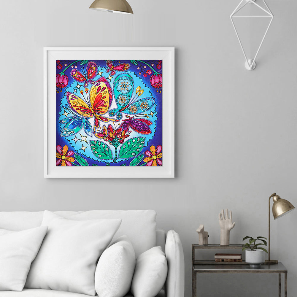 Butterfly - Special Shaped Drill Diamond Painting 30*30CM