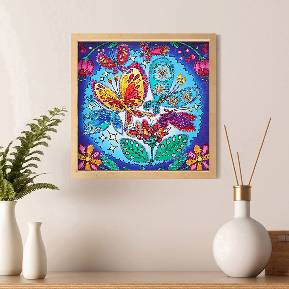 Butterfly - Special Shaped Drill Diamond Painting 30*30CM