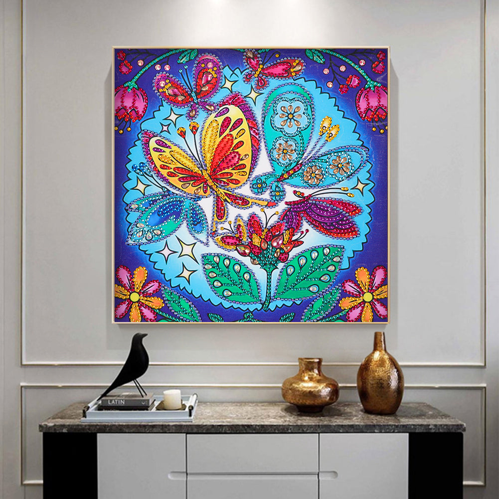 Butterfly - Special Shaped Drill Diamond Painting 30*30CM