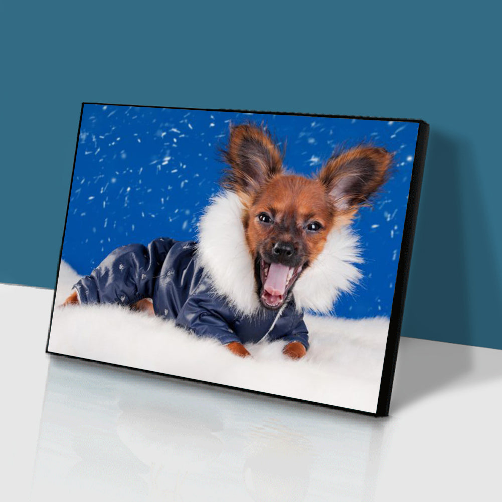 Dog Puppy - Full Round Drill Diamond Painting 30*40CM