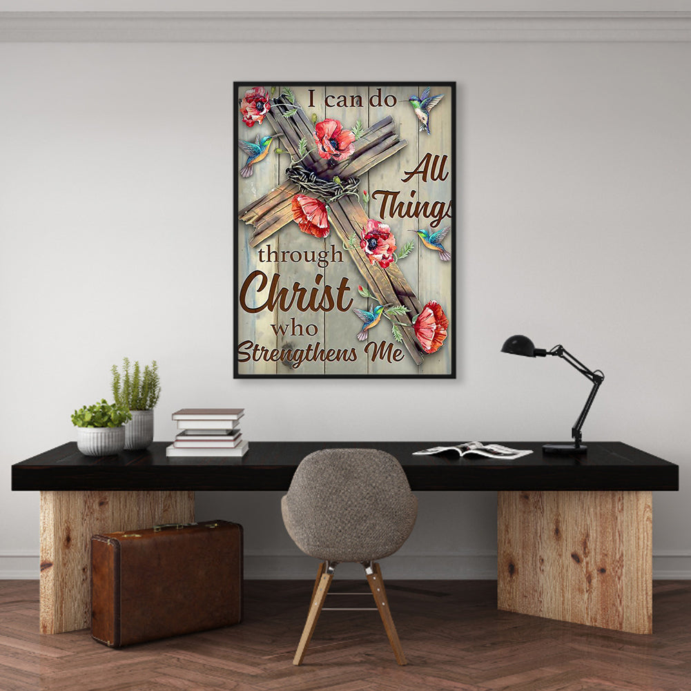 Cross Bird - Full Round Drill Diamond Painting 35*50CM