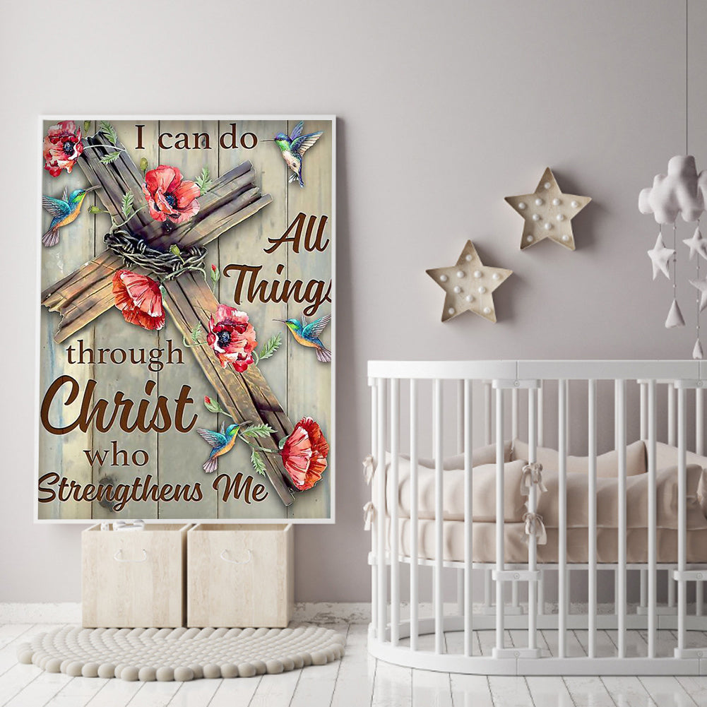 Cross Bird - Full Round Drill Diamond Painting 35*50CM