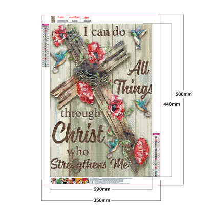 Cross Bird - Full Round Drill Diamond Painting 35*50CM