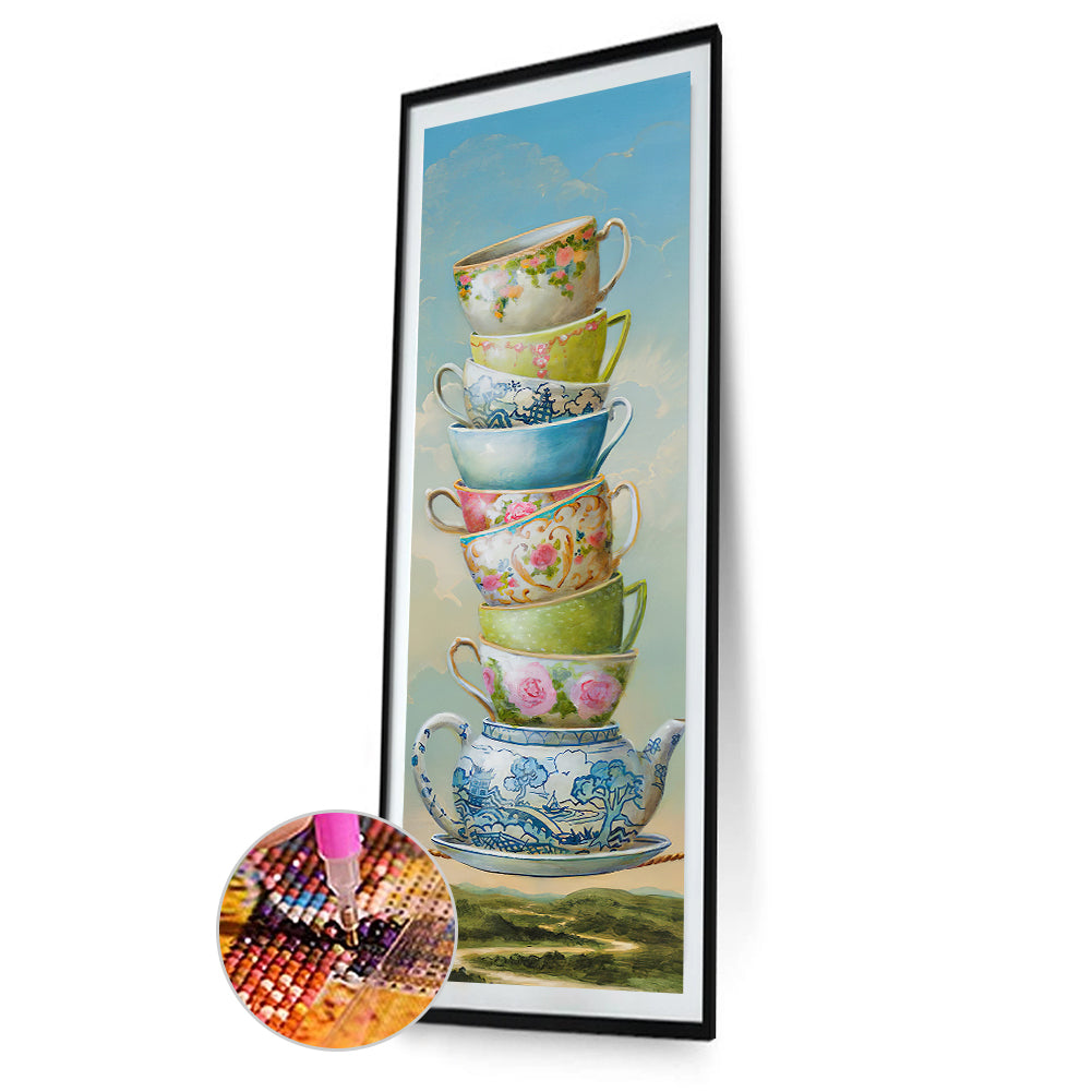 Cup Kitchenware - Full Round Drill Diamond Painting 90*30CM