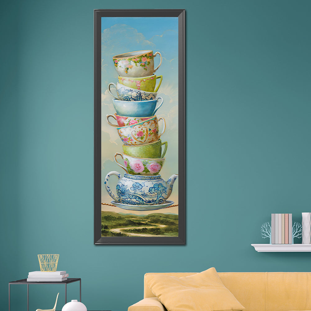 Cup Kitchenware - Full Round Drill Diamond Painting 90*30CM