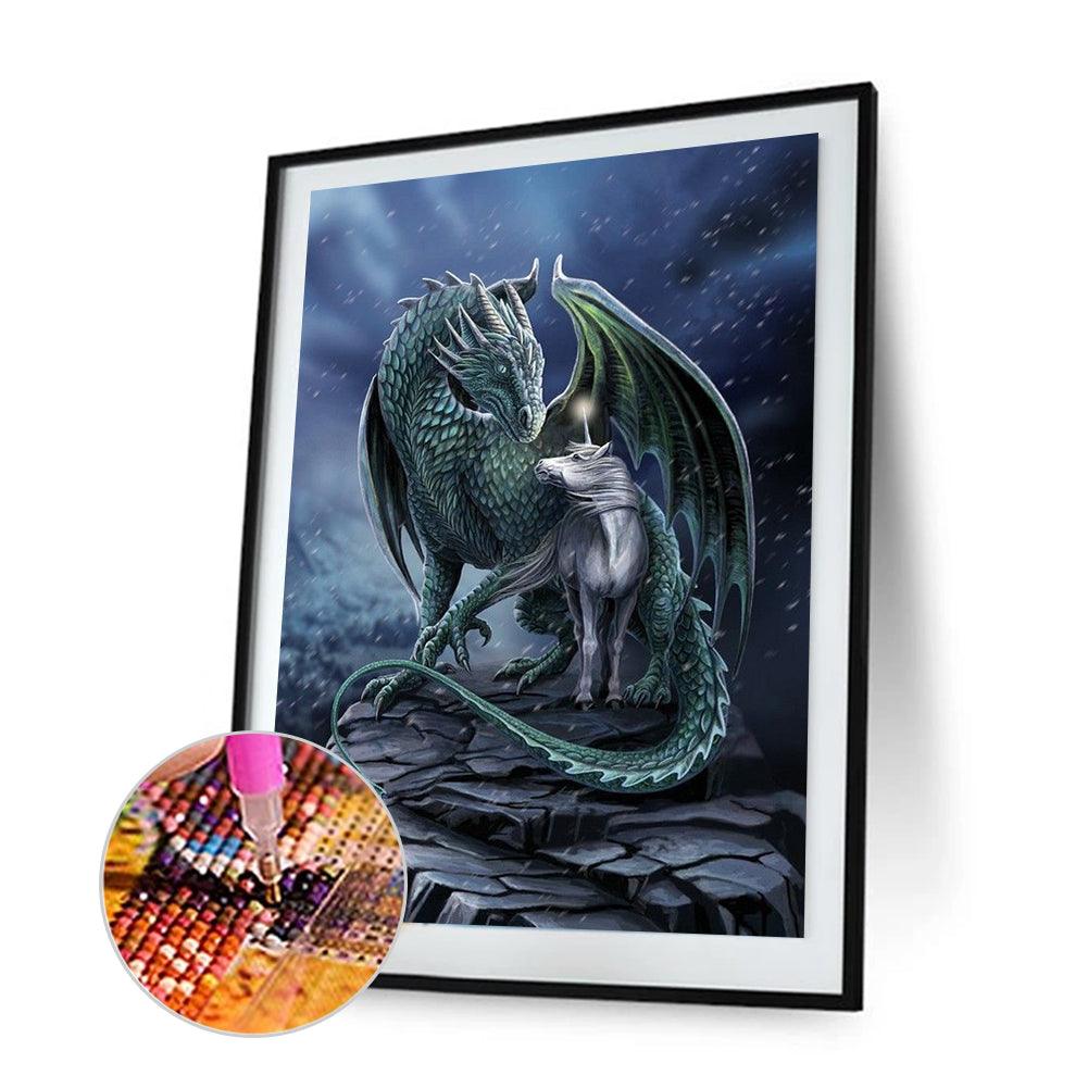 Dragon - Full Round Drill Diamond Painting 40*60CM