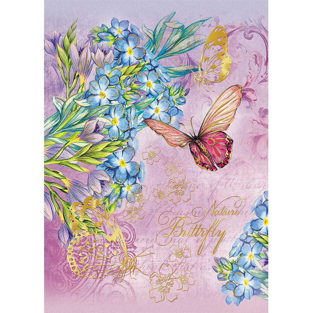 Butterfly - Full Round Drill Diamond Painting 30*40CM