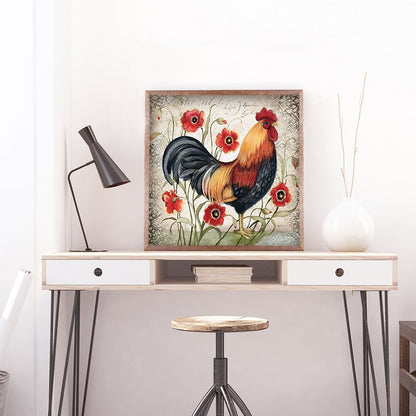 Chickens - Full Round Drill Diamond Painting 30*30CM