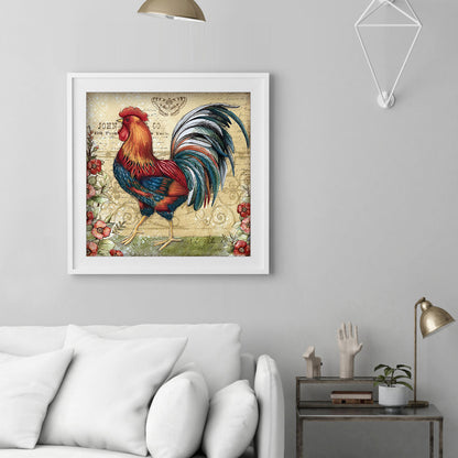 Chickens - Full Round Drill Diamond Painting 30*30CM