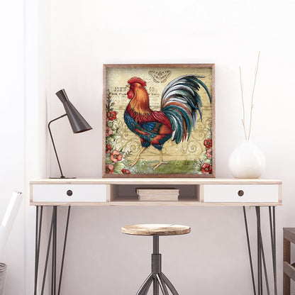 Chickens - Full Round Drill Diamond Painting 30*30CM