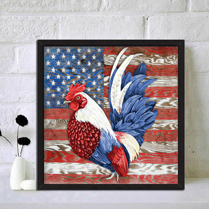 Chickens - Full Round Drill Diamond Painting 30*30CM