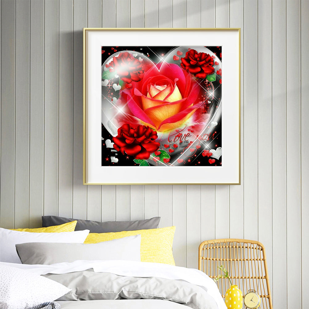 Love Rose - Full Round Drill Diamond Painting 30*30CM