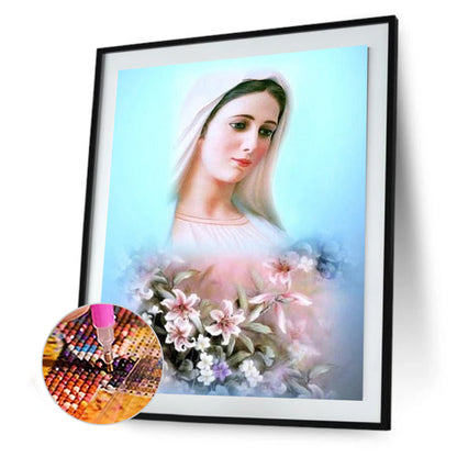 Religious Virgin - Full Round Drill Diamond Painting 30*40CM