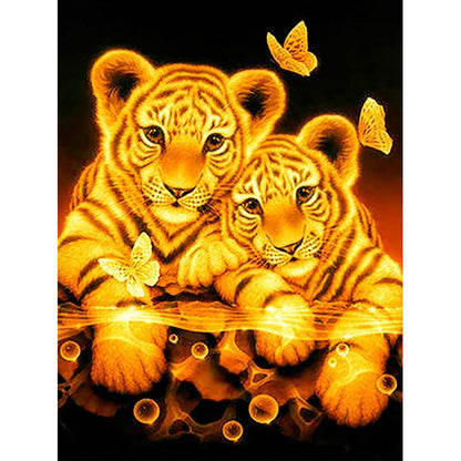 Tiger - Full Round Drill Diamond Painting 30*40CM