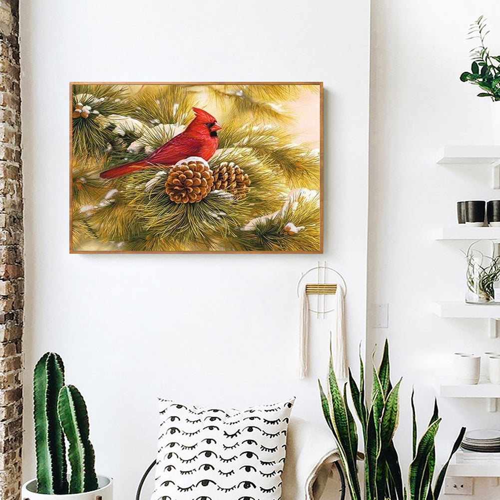 Bird - Full Round Drill Diamond Painting 40*30CM