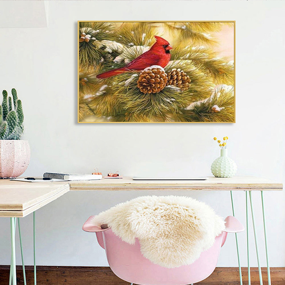 Bird - Full Round Drill Diamond Painting 40*30CM