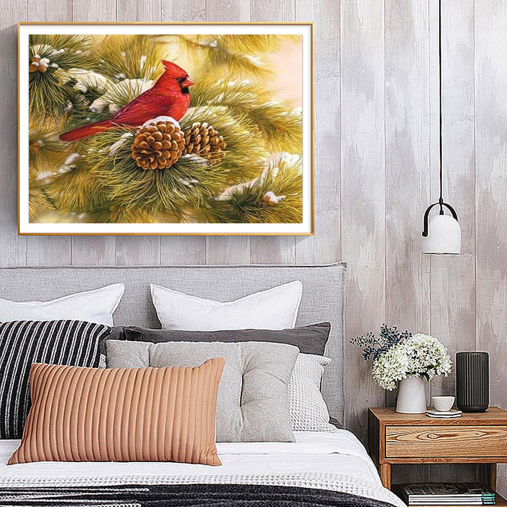 Bird - Full Round Drill Diamond Painting 40*30CM