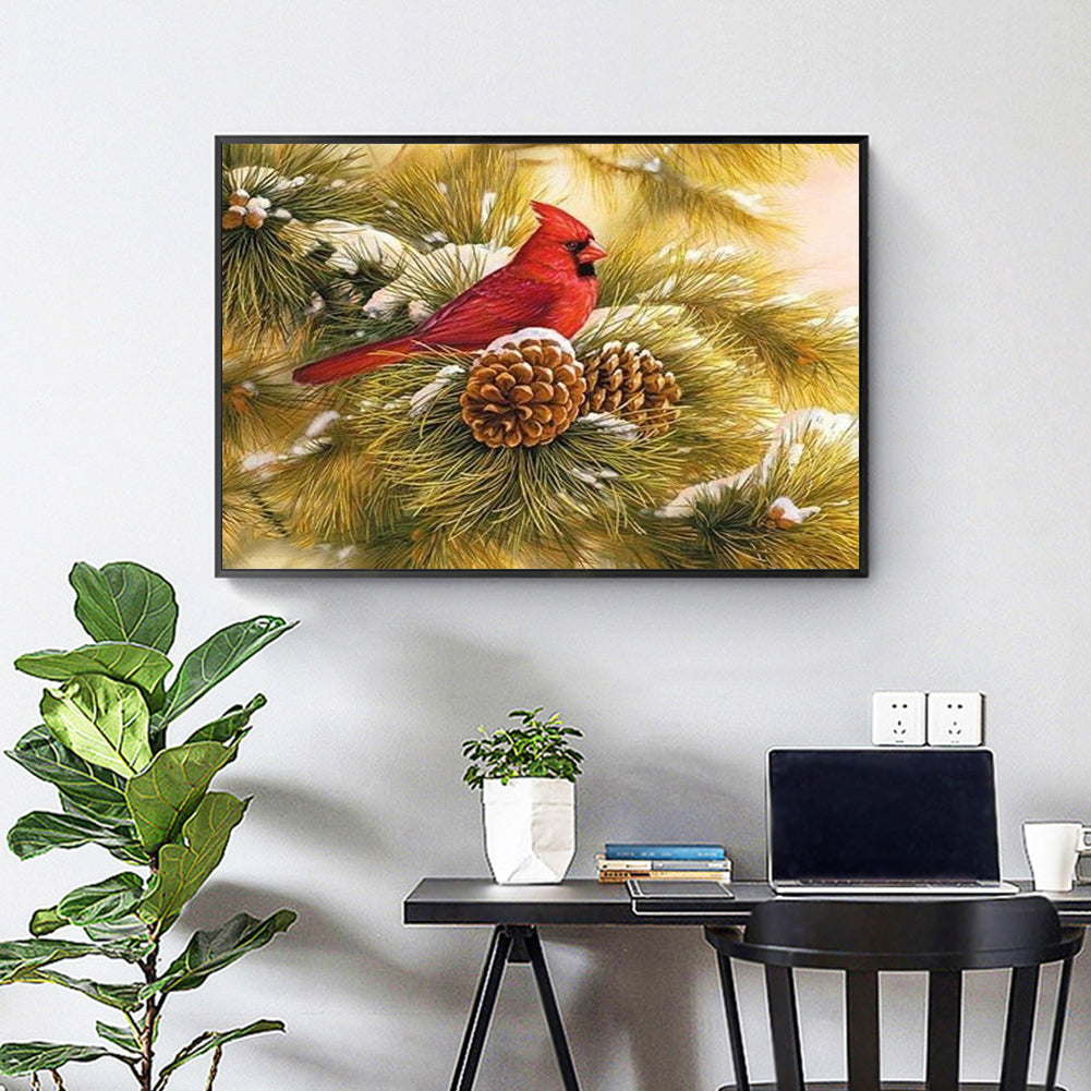 Bird - Full Round Drill Diamond Painting 40*30CM