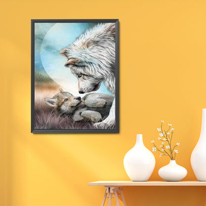 Wolf - Full Round Drill Diamond Painting 30*40CM