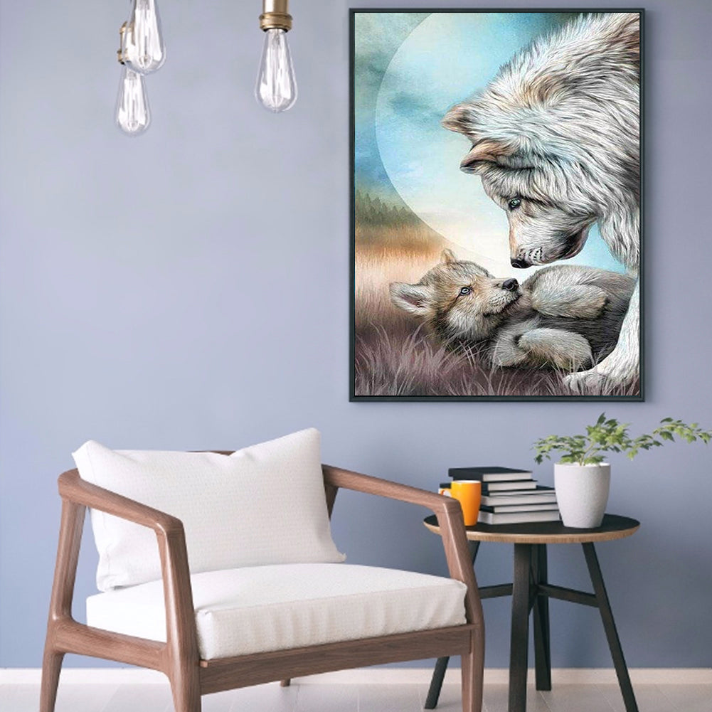 Wolf - Full Round Drill Diamond Painting 30*40CM