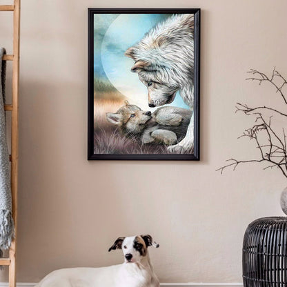 Wolf - Full Round Drill Diamond Painting 30*40CM