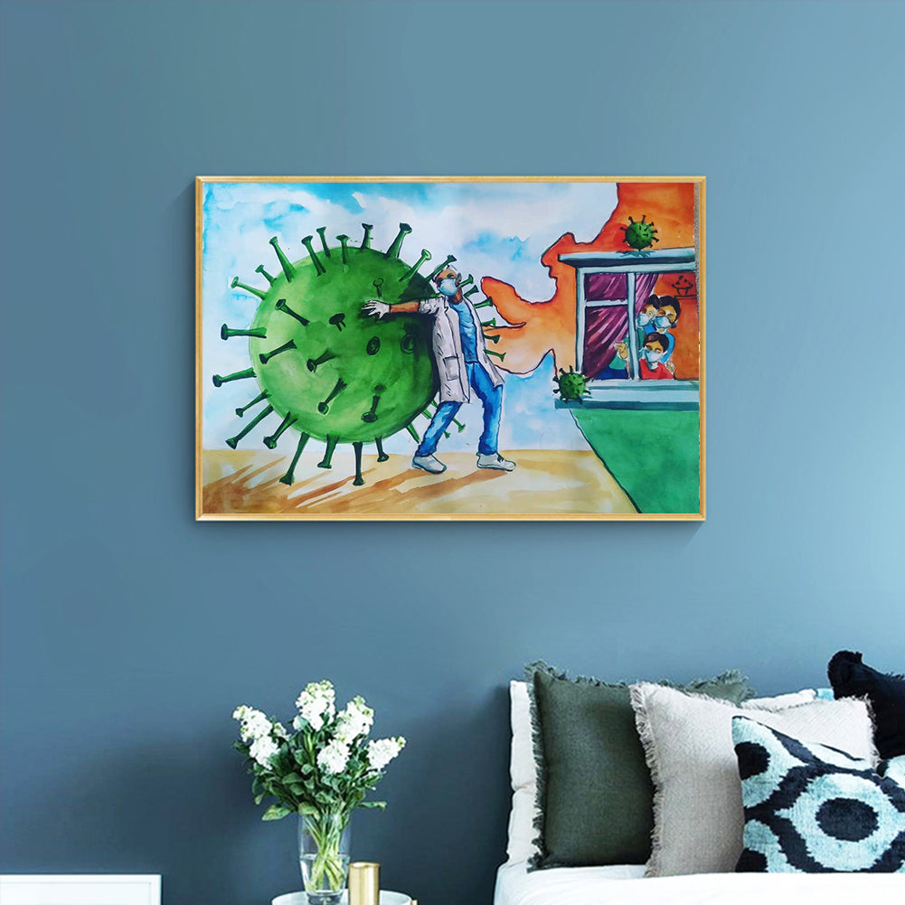 Doctors - Full Round Drill Diamond Painting 40*30CM