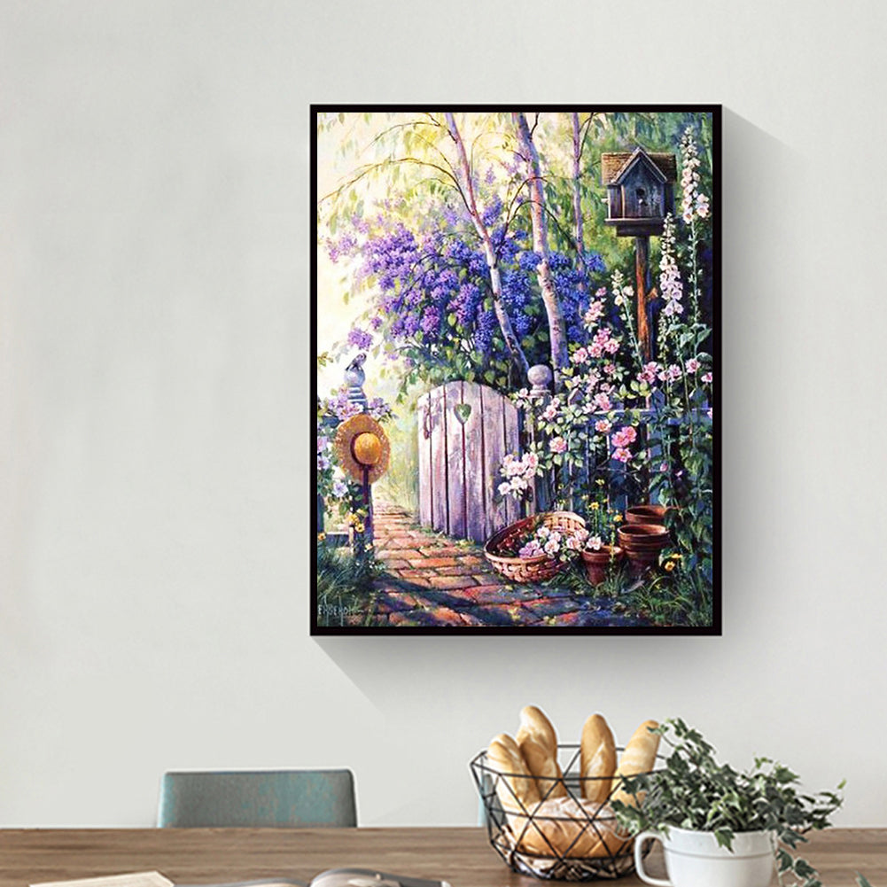 Garden - Full Round Drill Diamond Painting 30*40CM