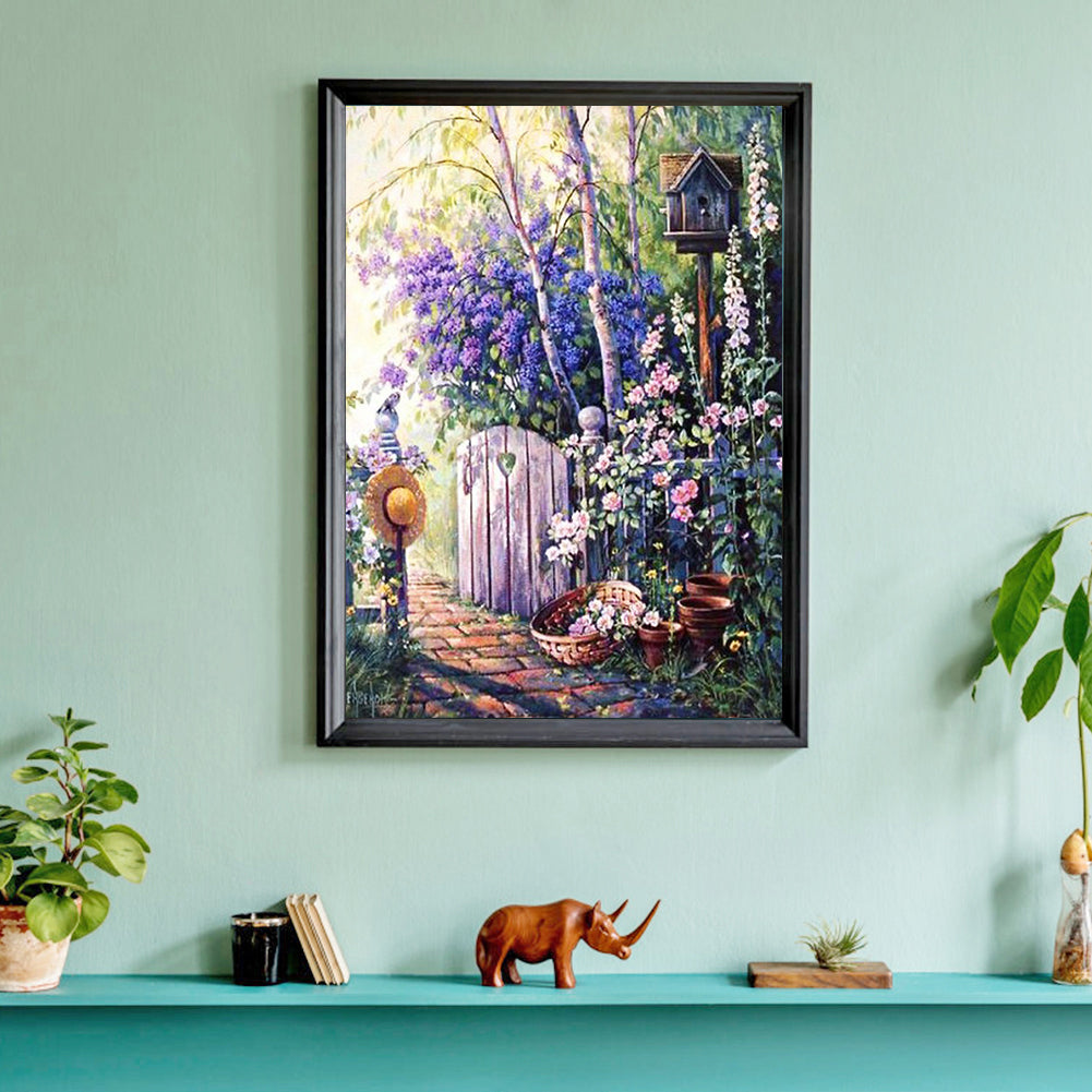 Garden - Full Round Drill Diamond Painting 30*40CM