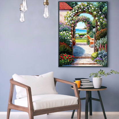 Garden - Full Round Drill Diamond Painting 30*40CM