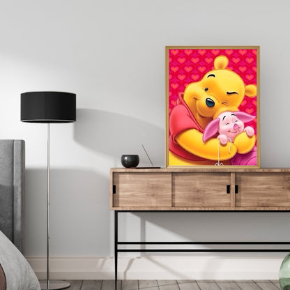 Bear Piglet - Full Round Drill Diamond Painting 30*40CM