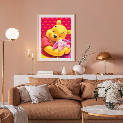 Bear Piglet - Full Round Drill Diamond Painting 30*40CM