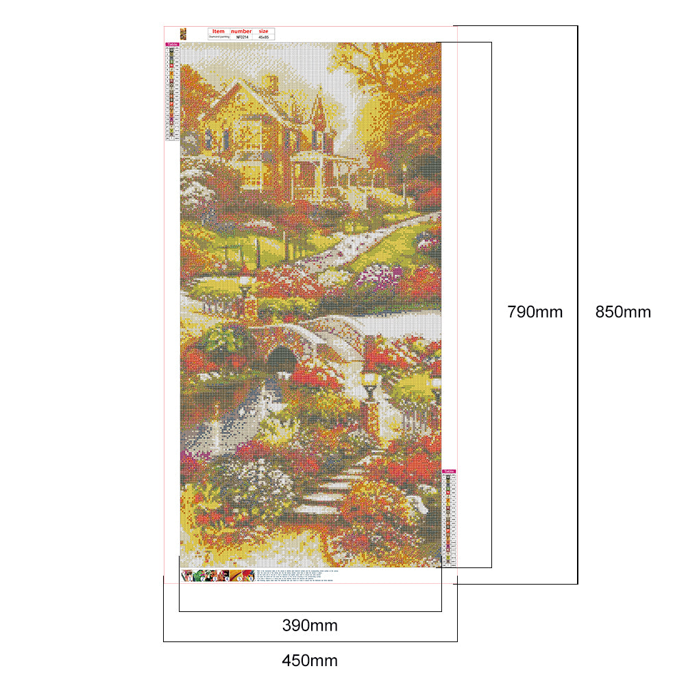 Garden - Full Square Drill Diamond Painting 45*85CM