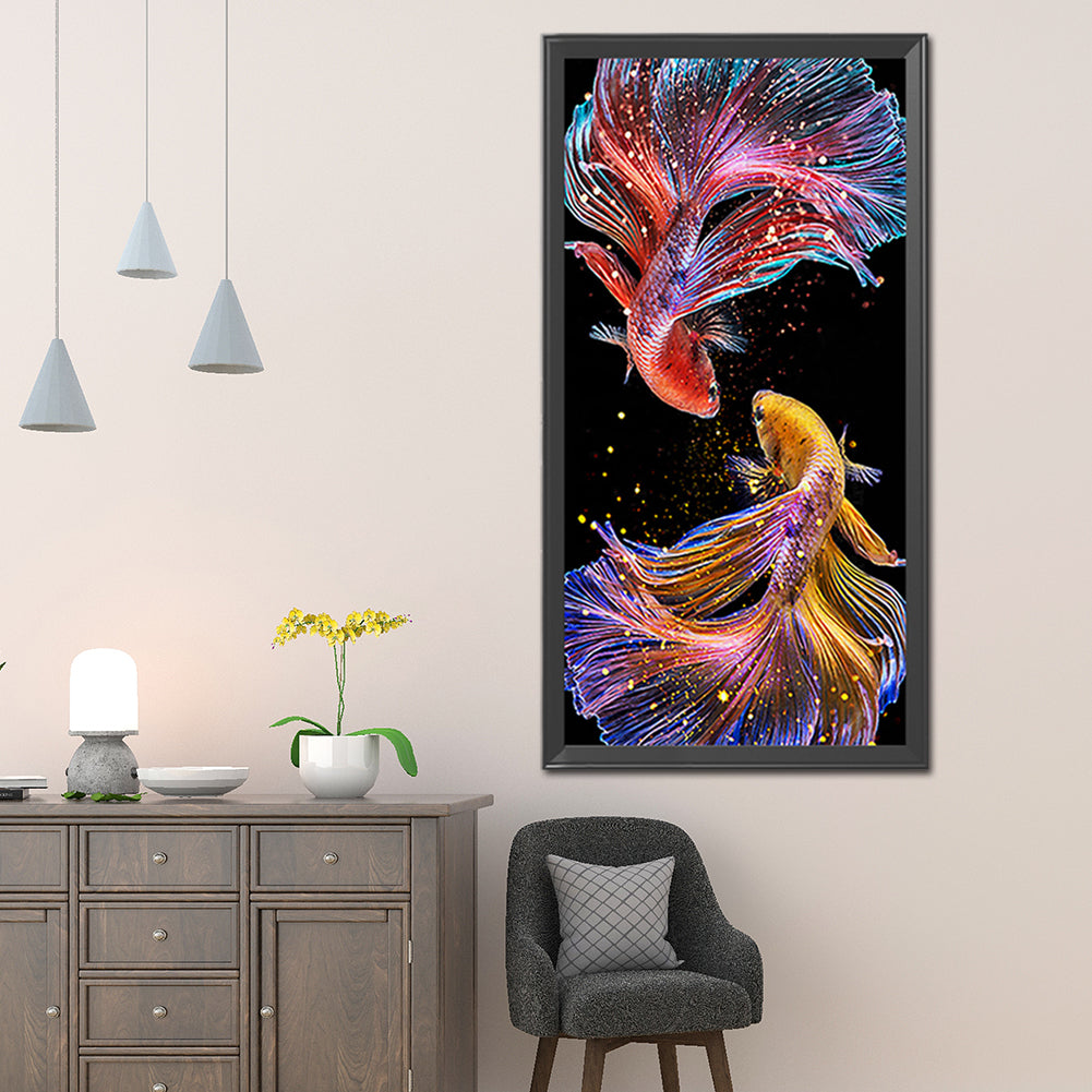 Carp - Full Square Drill Diamond Painting 45*85CM