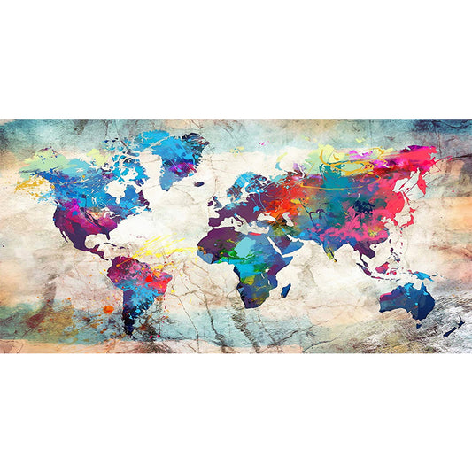 World Map - Full Square Drill Diamond Painting 80*40CM