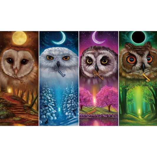 Color Owl - Full Square Drill Diamond Painting 80*45CM