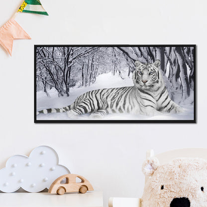 White Tiger - Full Square Drill Diamond Painting 90*45CM