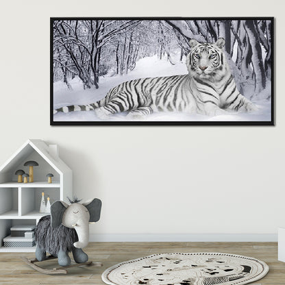 White Tiger - Full Square Drill Diamond Painting 90*45CM