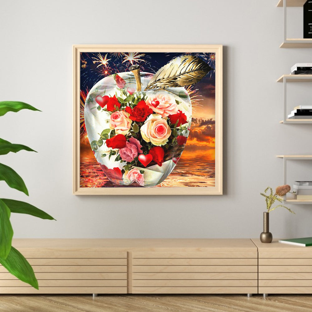 Crystal Apple - Full Round Drill Diamond Painting 30*30CM