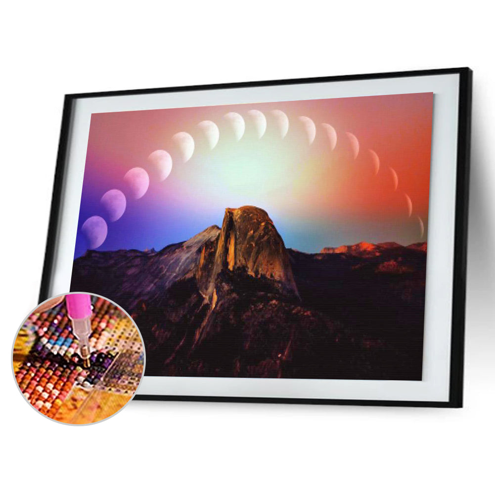Sunrise Landscape - Full Round Drill Diamond Painting 30*40CM