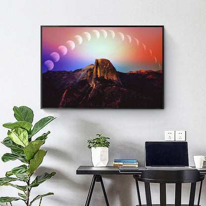 Sunrise Landscape - Full Round Drill Diamond Painting 30*40CM