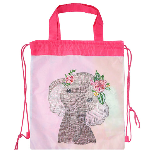 Fashion Mosaic Drawstring Backpack DIY Special Shape Diamond Painting Kit