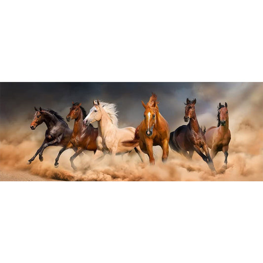 Running Horse - Full Round Drill Diamond Painting 80*30CM