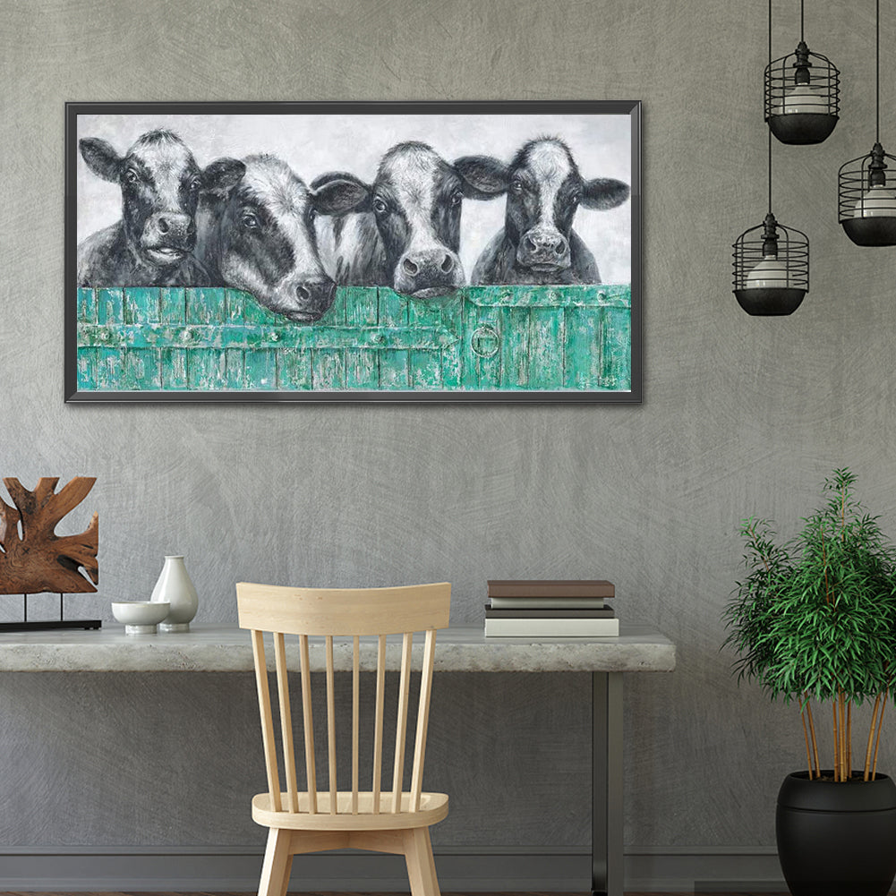 Cattle - Full Round Drill Diamond Painting 80*40CM